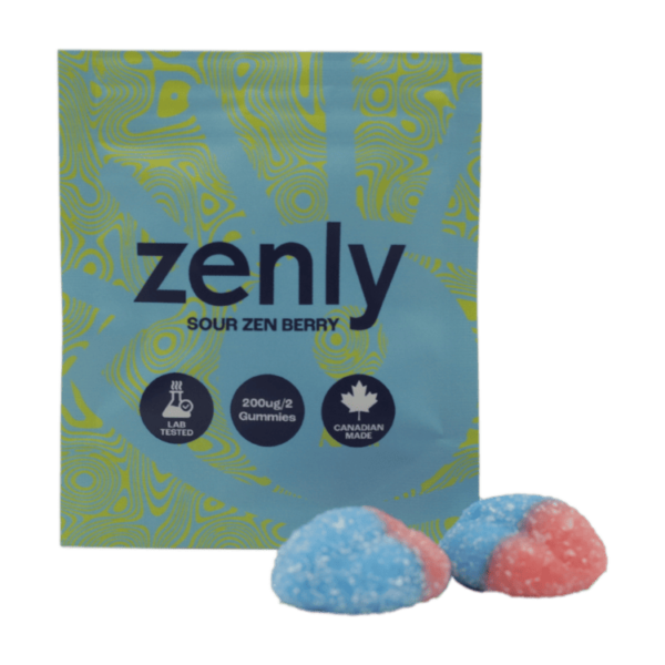 Zenly – LSD Gummies – Sour Zen Berry – 200ug 100ug Per Gummy